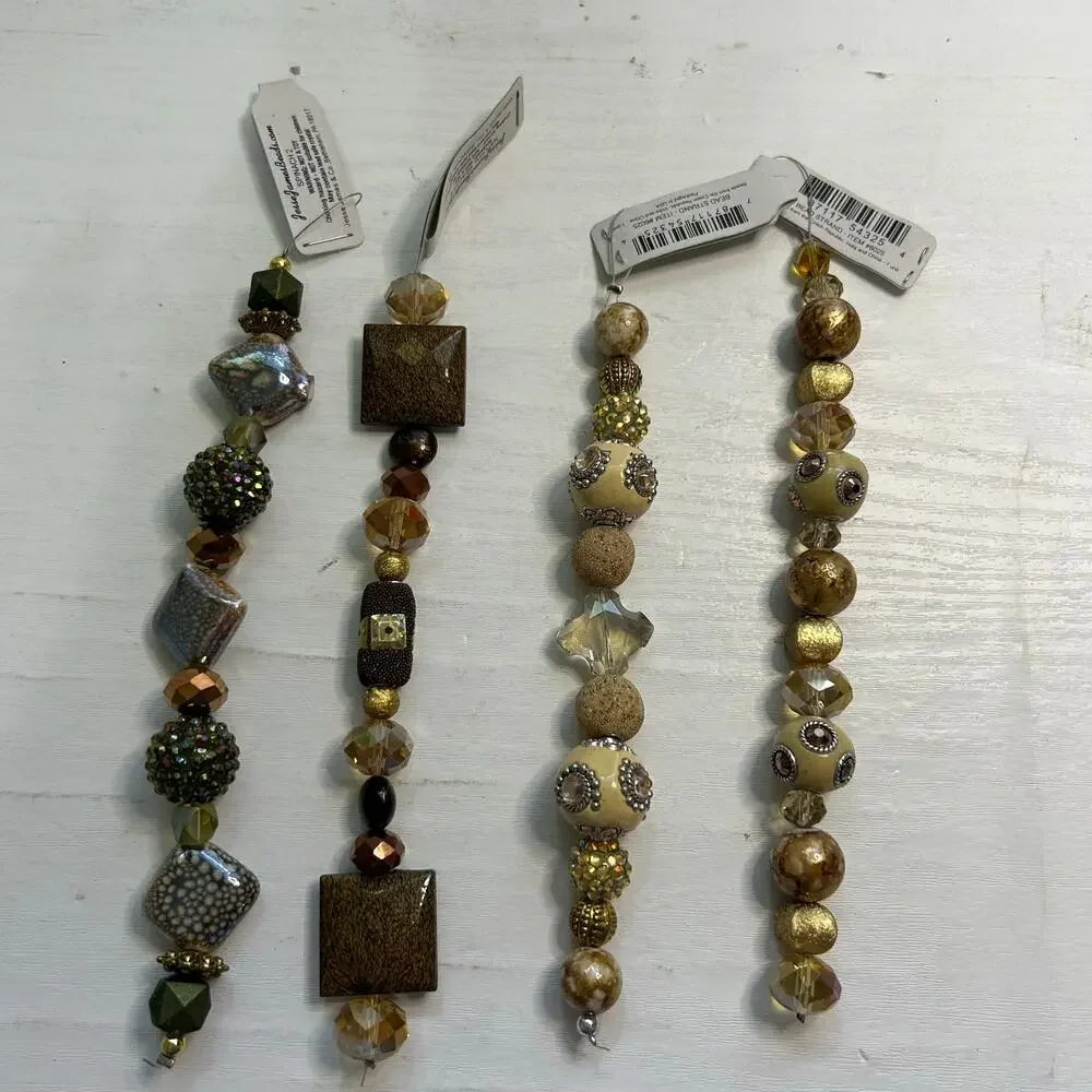 Jesse James Beads Designer Strand Lot Earth Tone NOS